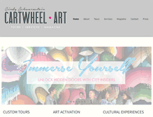 Tablet Screenshot of cartwheelart.com